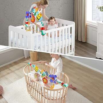 Lynncare Adjustable Baby Stroller Arch Toy for Infants