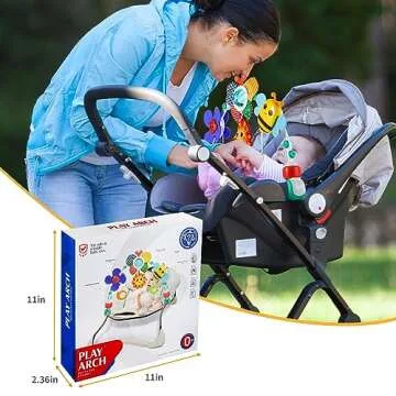 Lynncare Adjustable Baby Stroller Arch Toy for Infants