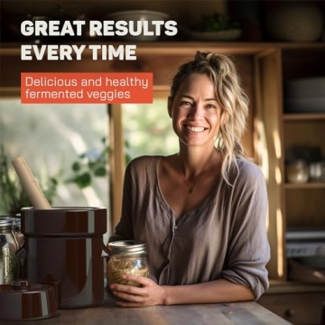 Kenley 1/2 Gallon Fermentation Crock for Pickling