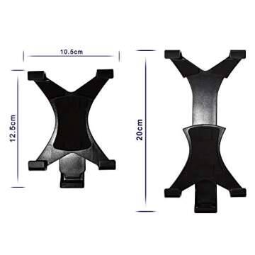 Ipow iPad Tripod Mount Adapter Universal Tablet Clamp Holder Fits Ipad, Ipad Air, Ipad Mini, Microsoft Surface, Nexus and Most Tablets, Use on Tripod, Monopod, Selfie Stick, Tabletop Tripod Stand Etc