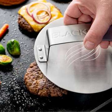 Blackstone Burger Press – Hamburger Patty Maker for Stuffed Burgers, Sliders, 5085, Non Stick, Eas...