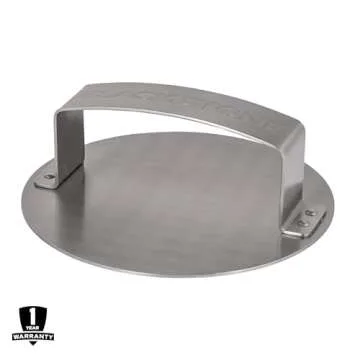 Blackstone Burger Press – Hamburger Patty Maker for Stuffed Burgers, Sliders, 5085, Non Stick, Easy Release Beef Patties Mold for Griddle, Grill, BBQ, Barbecue, Barbeque Accessories,Silver