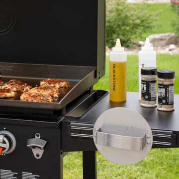 Blackstone Burger Press – Hamburger Patty Maker for Stuffed Burgers, Sliders, 5085, Non Stick, Easy Release Beef Patties Mold for Griddle, Grill, BBQ, Barbecue, Barbeque Accessories,Silver