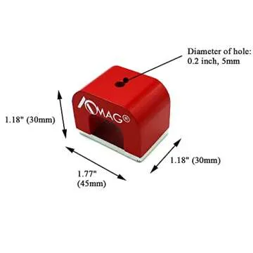 AOMAG® 30 lbs Red Cast Horseshoe Heavy-Duty Alnico Power Magnets for Nail Art & Education