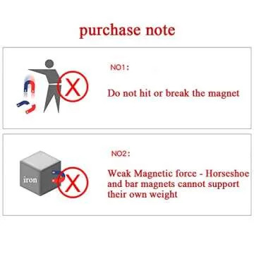 AOMAG Red Horseshoe Magnets for Nail Art & Education