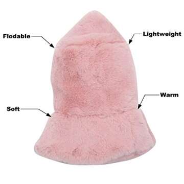 Rulala Faux Fur Bucket Hat for Women - Fashionable & Warm