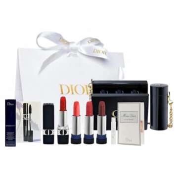 Dior Minaudiere Rouge Lipsticks and Mini Cell Energy Skincare Holiday Gift Set Limited Edition