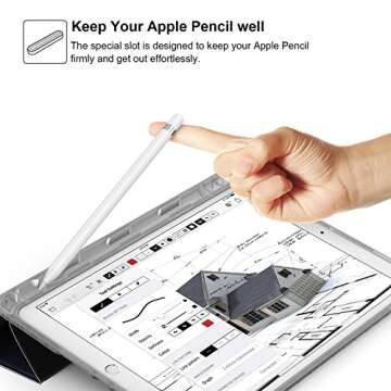 SWEES Compatible with iPad Air (3rd Gen) 10.5" 2019 / iPad Pro 10.5 2017 Case, Slim Full Body Protec...