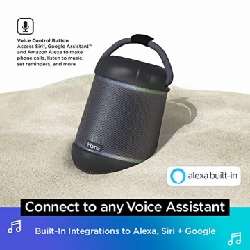 iHome iBT158 Smart Bluetooth Speaker with LED Lights