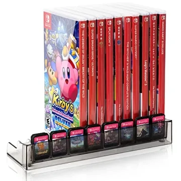 Nargos Switch Game Cases and Cards Holder - Ultimate Storage Organizer for Gamers