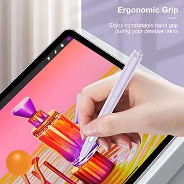 MoKo Holder Case Compatible with Apple Pencil 2nd Generation, Retractable Protective Apple Pencil Cover with Sturdy Clip, Hard PC Apple Pencil Case, Support Double-Tap, Taro Purple