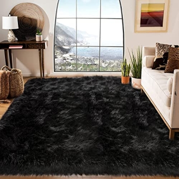 Latepis Shag Rug 6x9 Fluffy Faux Fur for Luxury Decor