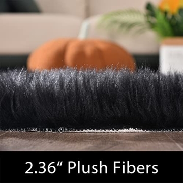 Latepis Shag Rug 6x9 Fluffy Faux Fur for Luxury Decor