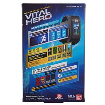 Vital Hero Black Band – Interactive Fitness Tracker and Digital Watch