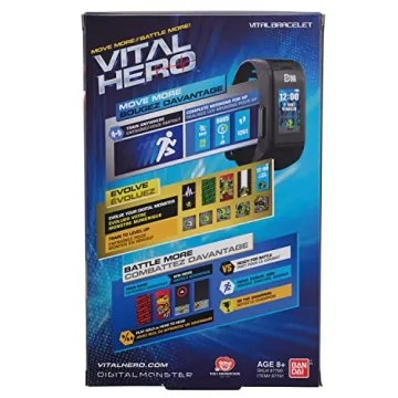 Vital Hero Black Band – Interactive Fitness Tracker and Digital Watch