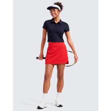 CRZ YOGA Women High Waisted Golf Skirt for Active Lifestyle