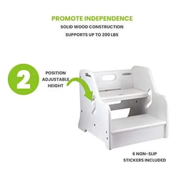 Little Partners Adjustable Toddler Step Stool for Kids