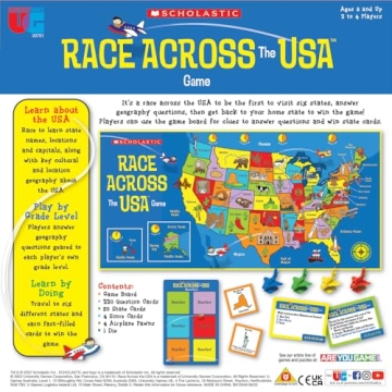 Scholastic Race Across the USA Game for Kids and Families