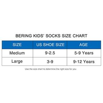 Comfortable BERING Kids' Athletic Socks for Active Play