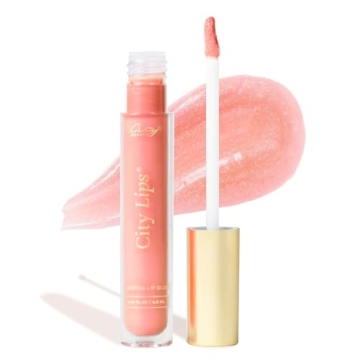City Beauty City Lips Plumping Lip Gloss South Peach - High-Shine Gloss for Fuller, Younger-Looking ...