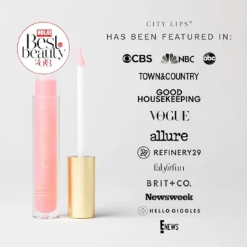 City Beauty City Lips Plumping Lip Gloss South Peach - High-Shine Gloss for Fuller, Younger-Looking Lips | Hydrating & Smoothing Lip Treatment Hyaluronic Acid