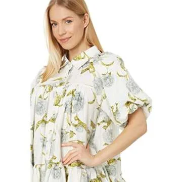 En Saison Jayla Shirtdress Sage Blue MD