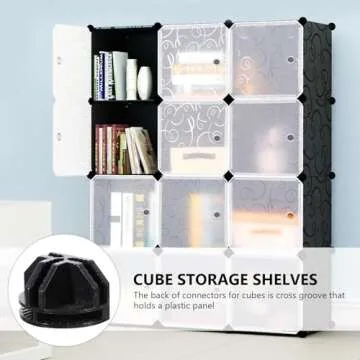 DOITOOL Modular Wire Cube Connectors for Easy Storage
