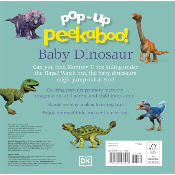 Engaging Dinosaur Pop-Up Book for Toddlers