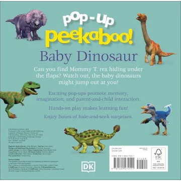 Engaging Dinosaur Pop-Up Book for Toddlers