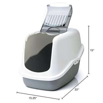 Lixit Nestor Cat Litter Box - Easy to Clean & Stylish