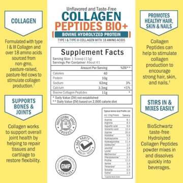 Collagen Peptides Powder for Hair Skin Nails and Joints