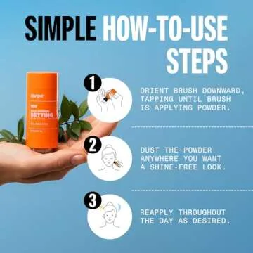 Carpe ~NEW~ Sweat Absorbing Translucent Mineral Powder - Mess-free Loose Powder Makeup That Controls Oil & Sweat Shine - Makeup Setting Powder For Oily Skin - Matte Finish Gentle on Skin