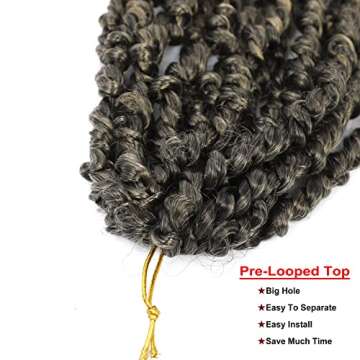 Passion Twist Hair 30 inch Ombre Brown Pre-Twisted Extensions