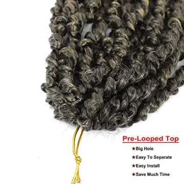 Passion Twist Hair 30 inch Ombre Brown Pre-Twisted Extensions