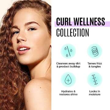 Malibu C Curl Wellness Collection - Curl-Enhancing Shampoo and Conditioner - Hydrating Hair Care with Frizz Control for Natural Curls or Perms - Increases Moisture & Shine
