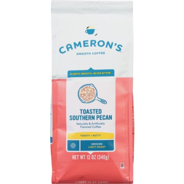 Cameron's Delicious Toasted Southern Pecan Coffee 12 oz