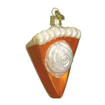 Old World Christmas Ornaments: Charming Pumpkin Pie Glass Blown Ornament for Your Holiday Decor
