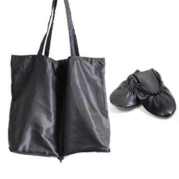 Foldable Purse Flats for Women with Carry Tote Bag