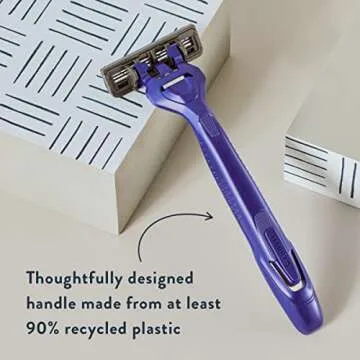 Harry's Men's Disposable Razors, 3-Blade Razors with Lubricating Strip and Pivoting Head, 10 count(Pack of 1)