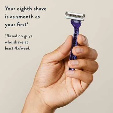 Harry's Men's Disposable Razors, 3-Blade Razors with Lubricating Strip and Pivoting Head, 10 count(Pack of 1)