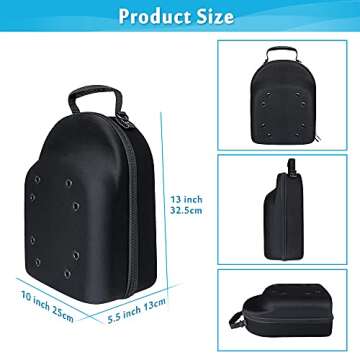 NEPPT Hat Case Travel Baseball Caps Storage Carrier Hats Organizer Box Ball Cap Suitcase Holder Carr...