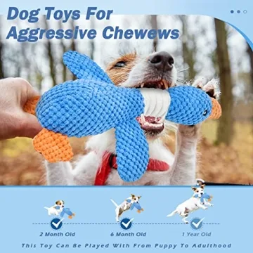 Vitscan Goose Indestructible Dog Toy for Aggressive Chewers