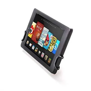 TFY Security Hand Strap with Leather Belt Holder Stand Compatible with Kindle Voyage, 6Inch / Kindle Paperwhite/Kindle Fire 6Inch