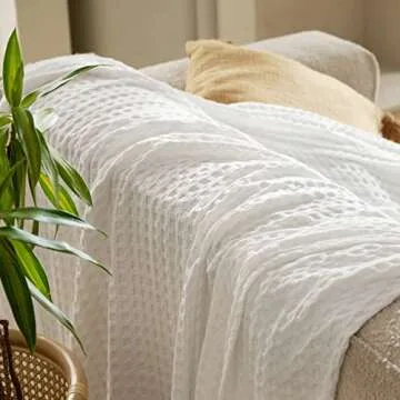 Cooling Waffle Blanket for All Seasons Ideal for Hot Sleepers