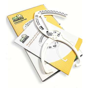 Mimos Craniometer (1 Unit) - Cranial Asymmetry Measurement Tool, Diagnosis and Follow-up of Baby Flat Head Syndrome, Plagiocephaly Assessment.