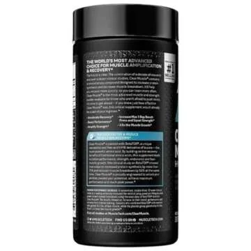 Muscletech HMB Supplements 1000mg, Clear Muscle (42 Liquid Softgels) - Highest Grade HMB for Lean Muscle & Recovery - HMB Free Acid Muscle Supplement - Help Decrease Muscle Breakdown