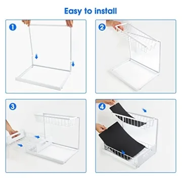 UINOFLE 2 Pack Under Sink Organizer for Kitchen & Bathroom