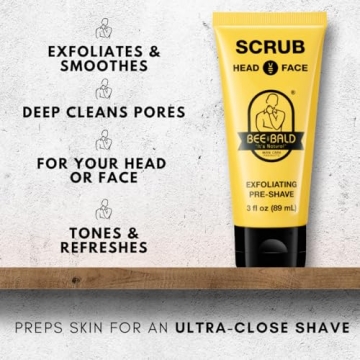 Bee Bald SCRUB Exfoliating Pre-Shave for Smooth Skin