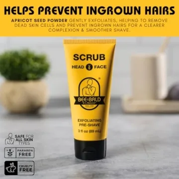 Bee Bald SCRUB Exfoliating Pre-Shave for Smooth Skin