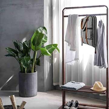 S-ZONE Carry On Garment Bag for Business Travel Canvas Leather Men Women Suit Cover, Black Stripe-l, L, Modern